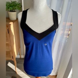NWT! Express Cobalt Blue & Black Colorblock Tank Top- Size Small